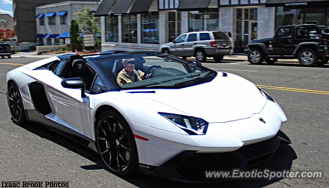 Lamborghini Aventador spotted in Greenwich, Connecticut