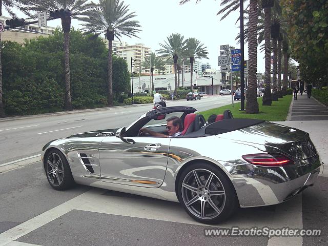 Mercedes SLS AMG spotted in Bal Harbour, Florida