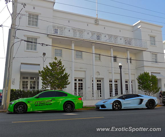 Lamborghini Aventador spotted in Miami Beach, Florida