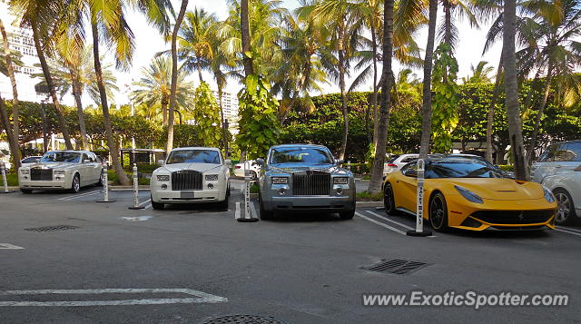 Ferrari F12 spotted in Miami Beach, Florida