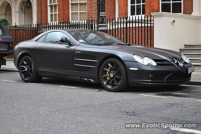 Mercedes SLR spotted in London, United Kingdom