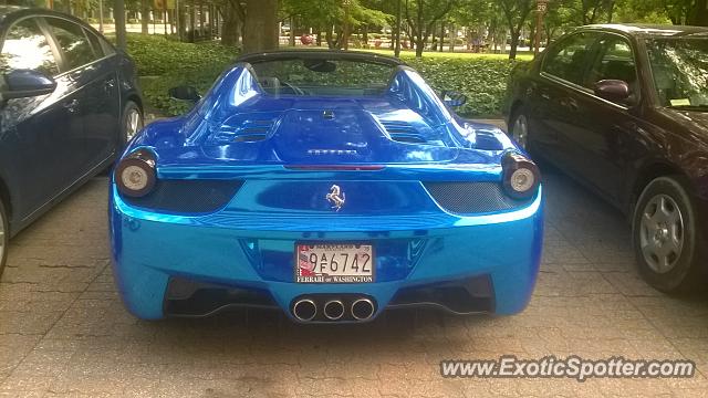 Ferrari 458 Italia spotted in Arlington, Virginia