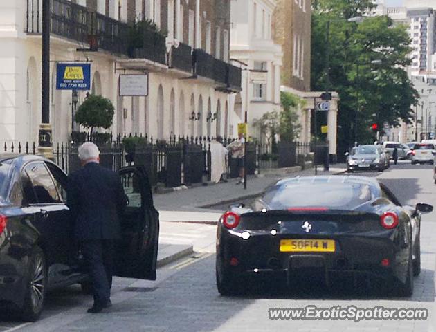 Ferrari 458 Italia spotted in London, United Kingdom