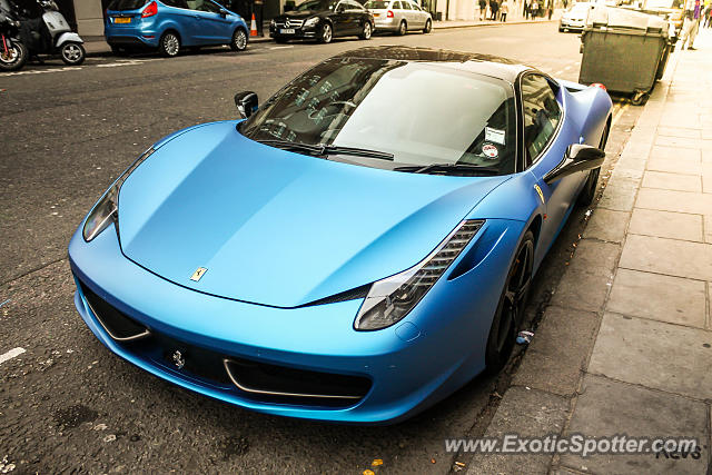 Ferrari 458 Italia spotted in London, United Kingdom