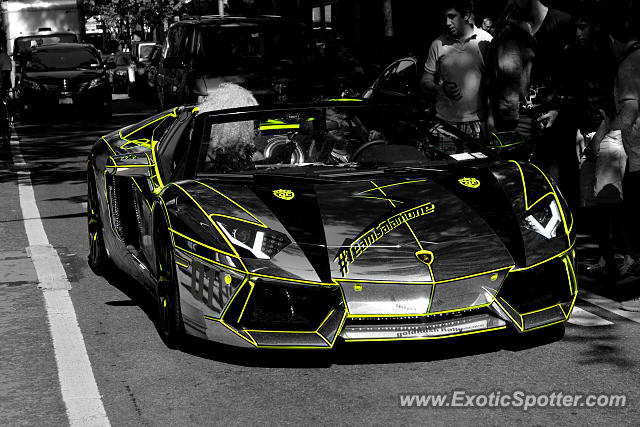 Lamborghini Aventador spotted in Manhattan, New York