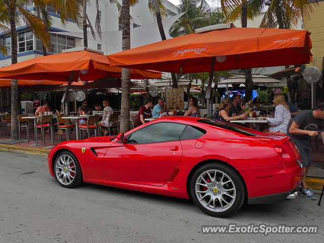 Ferrari 599GTB spotted in Miami Beach, Florida