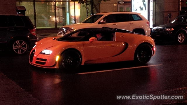 Bugatti Veyron spotted in Montreal, Quebec, Canada