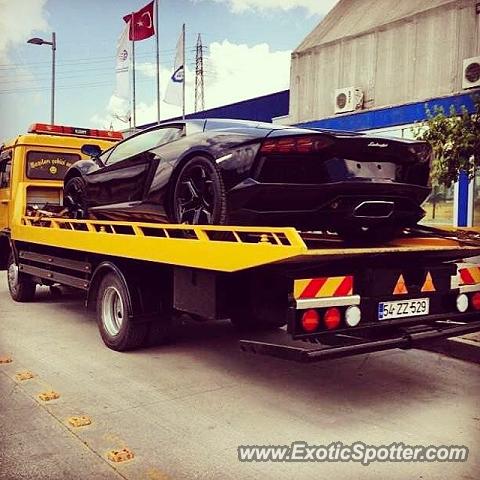 Lamborghini Aventador spotted in Istanbul, Turkey
