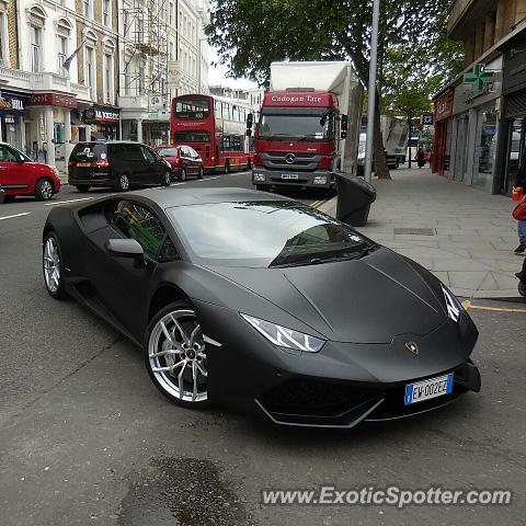 Lamborghini Huracan spotted in London, United Kingdom