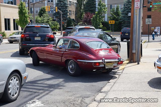 Jaguar E-Type spotted in Summit, New Jersey