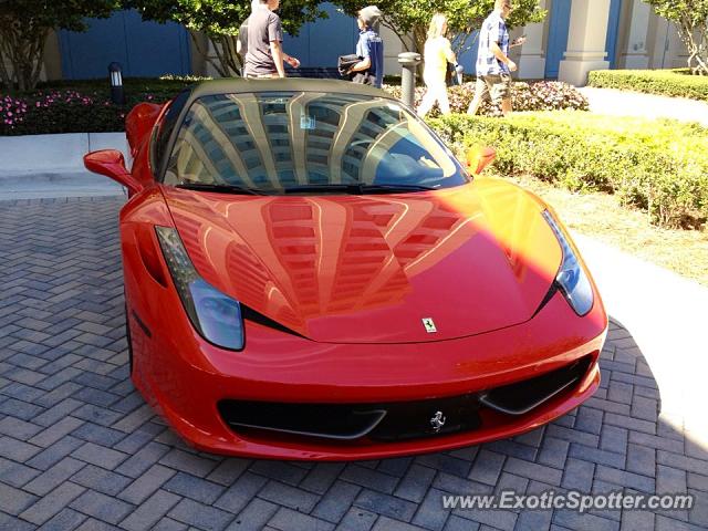 Ferrari 458 Italia spotted in Orlando, Florida