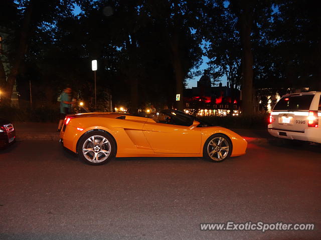 Lamborghini Gallardo spotted in Old Quebec city, Canada