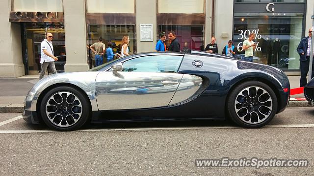 Bugatti Veyron spotted in Zurich, Switzerland