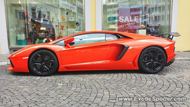Lamborghini Aventador spotted in Zurich, Switzerland