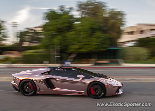 Lamborghini Aventador spotted in Calabasas, California