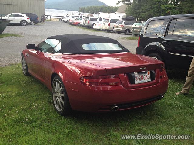 Aston Martin DB9 spotted in Lake George, New York