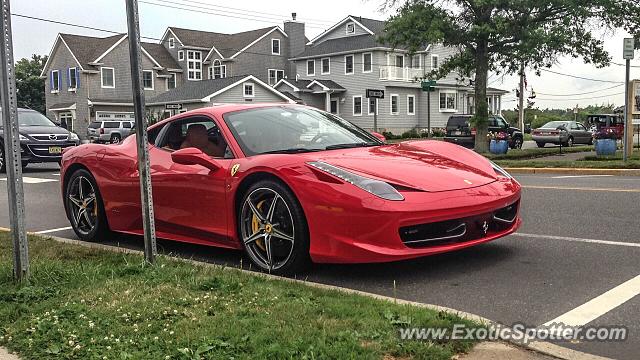 Ferrari 458 Italia spotted in Bay Head, New Jersey