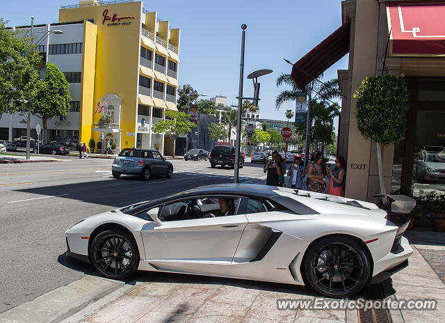 Lamborghini Aventador spotted in Beverly Hills, California