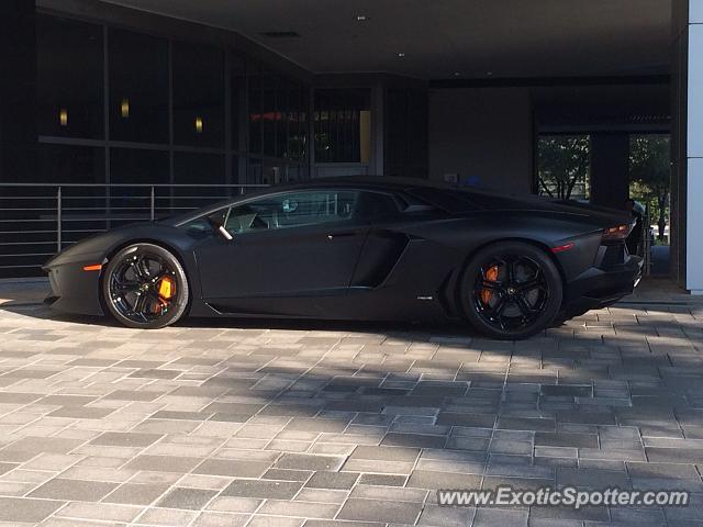 Lamborghini Aventador spotted in Miami, Florida