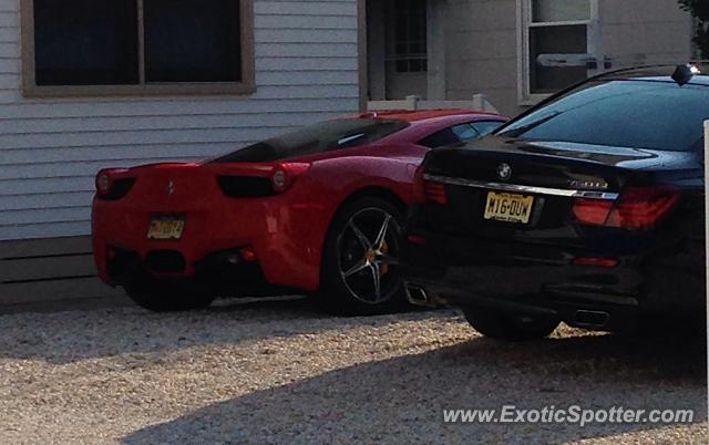 Ferrari 458 Italia spotted in Sea Isle, New Jersey