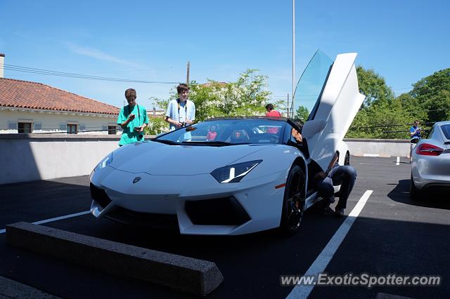 Lamborghini Aventador spotted in Greenwich, Connecticut