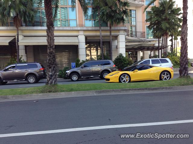 Ferrari 458 Italia spotted in Makati, Philippines