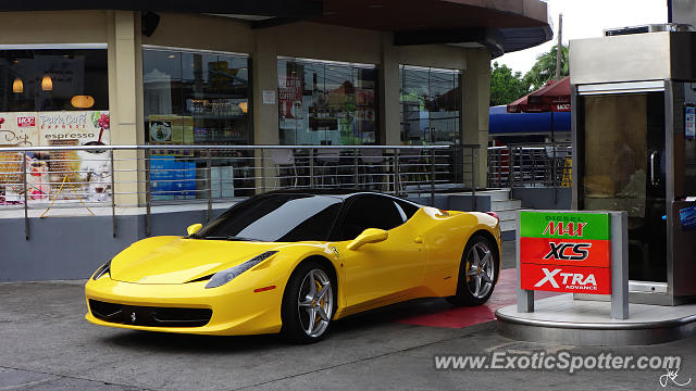Ferrari 458 Italia spotted in Makati City, Philippines