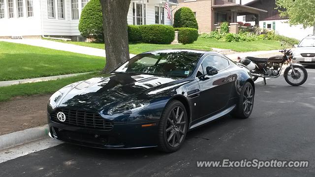 Aston Martin Vantage spotted in New Glarus, Wisconsin
