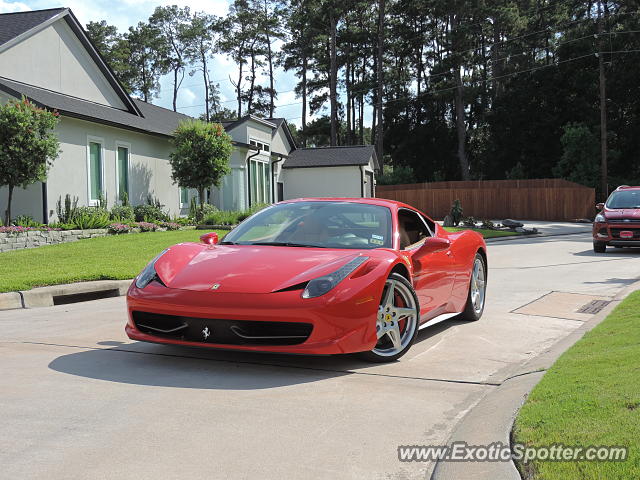 Ferrari 458 Italia spotted in Houston, Texas