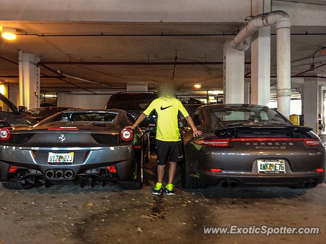 Ferrari 458 Italia spotted in Fisher Island, Florida