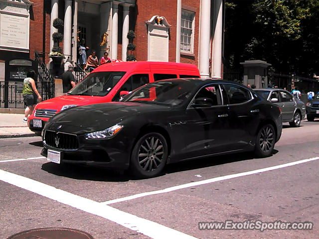 Maserati Ghibli spotted in Boston, Massachusetts
