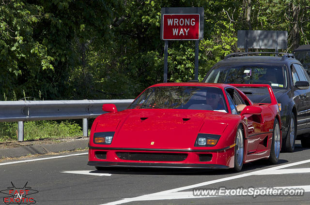 Ferrari F40 spotted in Greenwich, Connecticut