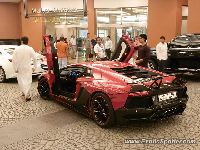 Lamborghini Aventador spotted in Dubai, United Arab Emirates