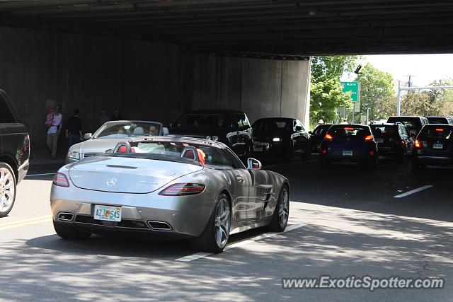 Mercedes SLS AMG spotted in Greenwich, Connecticut