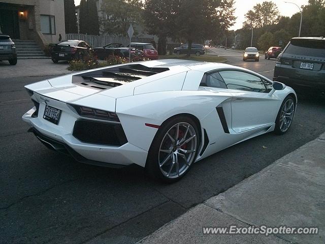 Lamborghini Aventador spotted in Montreal, Canada