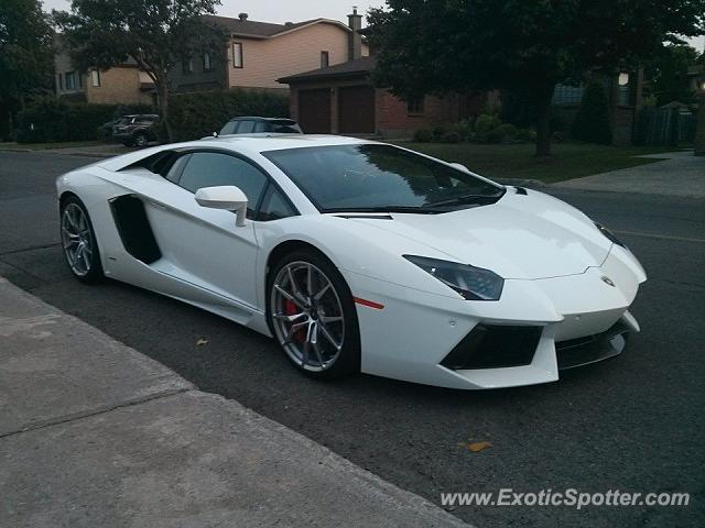 Lamborghini Aventador spotted in Montreal, Canada