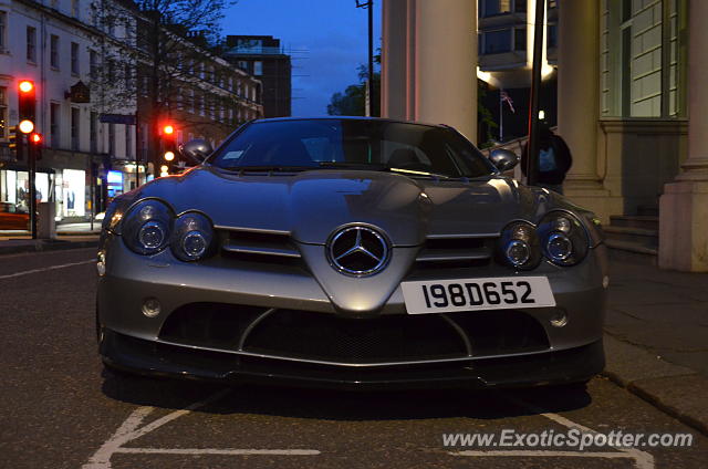 Mercedes SLR spotted in London, United Kingdom