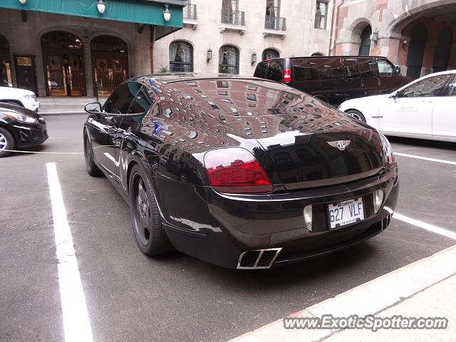 Bentley Continental spotted in Old Quebec, Canada