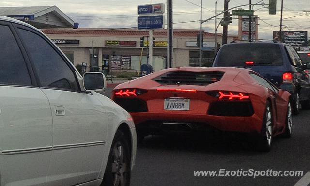 Lamborghini Aventador spotted in Lomita / Torranc, California