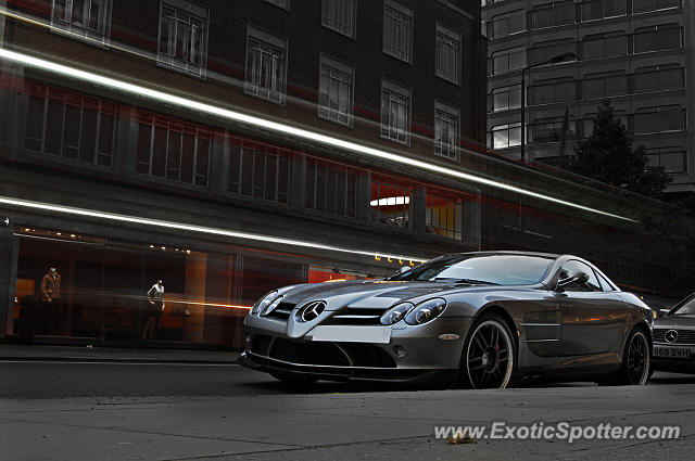 Mercedes SLR spotted in London, United Kingdom