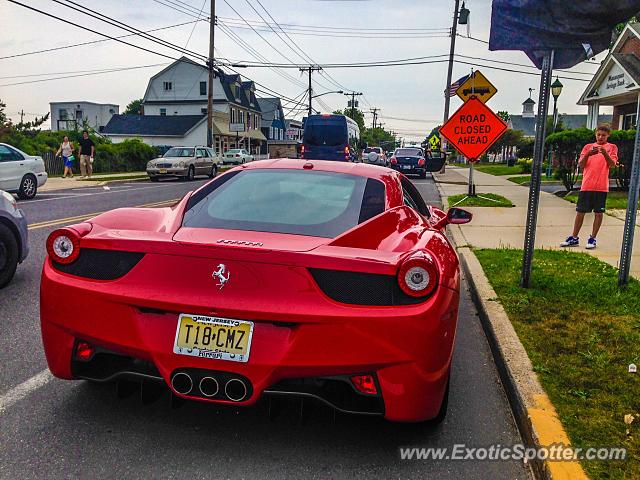 Ferrari 458 Italia spotted in Bay Head, New Jersey