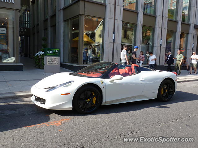 Ferrari 458 Italia spotted in Toronto, Canada