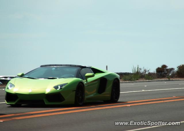 Lamborghini Aventador spotted in Newport Beach, California