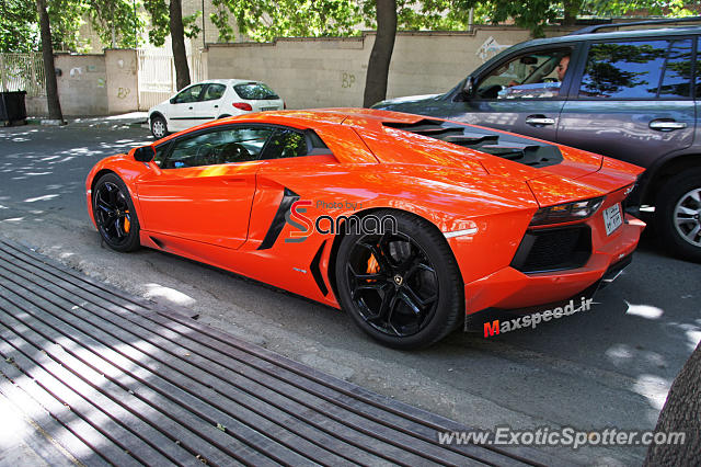 Lamborghini Aventador spotted in Tehran, Iran