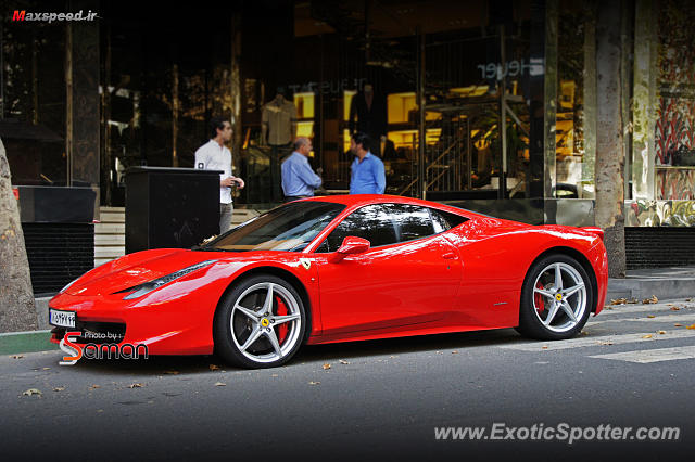 Ferrari 458 Italia spotted in Tehran, Iran
