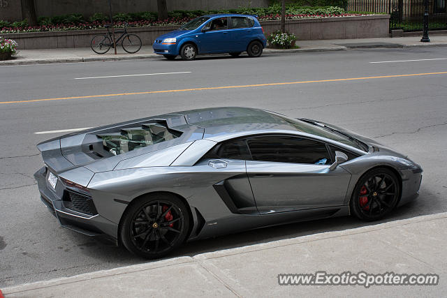 Lamborghini Aventador spotted in Montreal., Canada