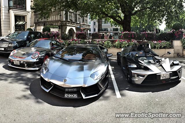 Lamborghini Aventador spotted in London, United Kingdom