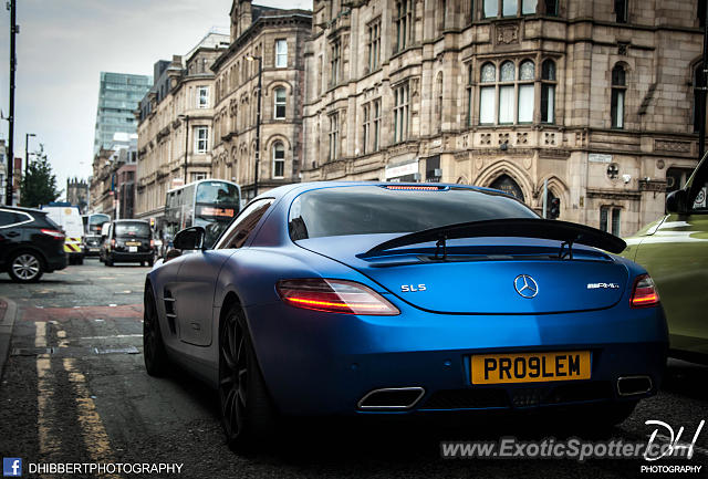 Mercedes SLS AMG spotted in Manchester, United Kingdom