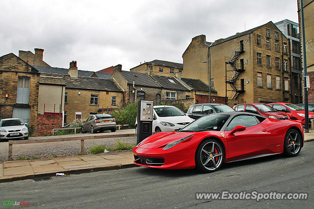 Ferrari 458 Italia spotted in Bradford, United Kingdom