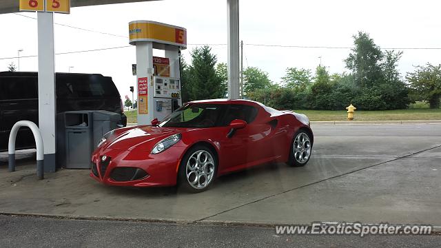 Alfa Romeo 4C spotted in Mason, Michigan
